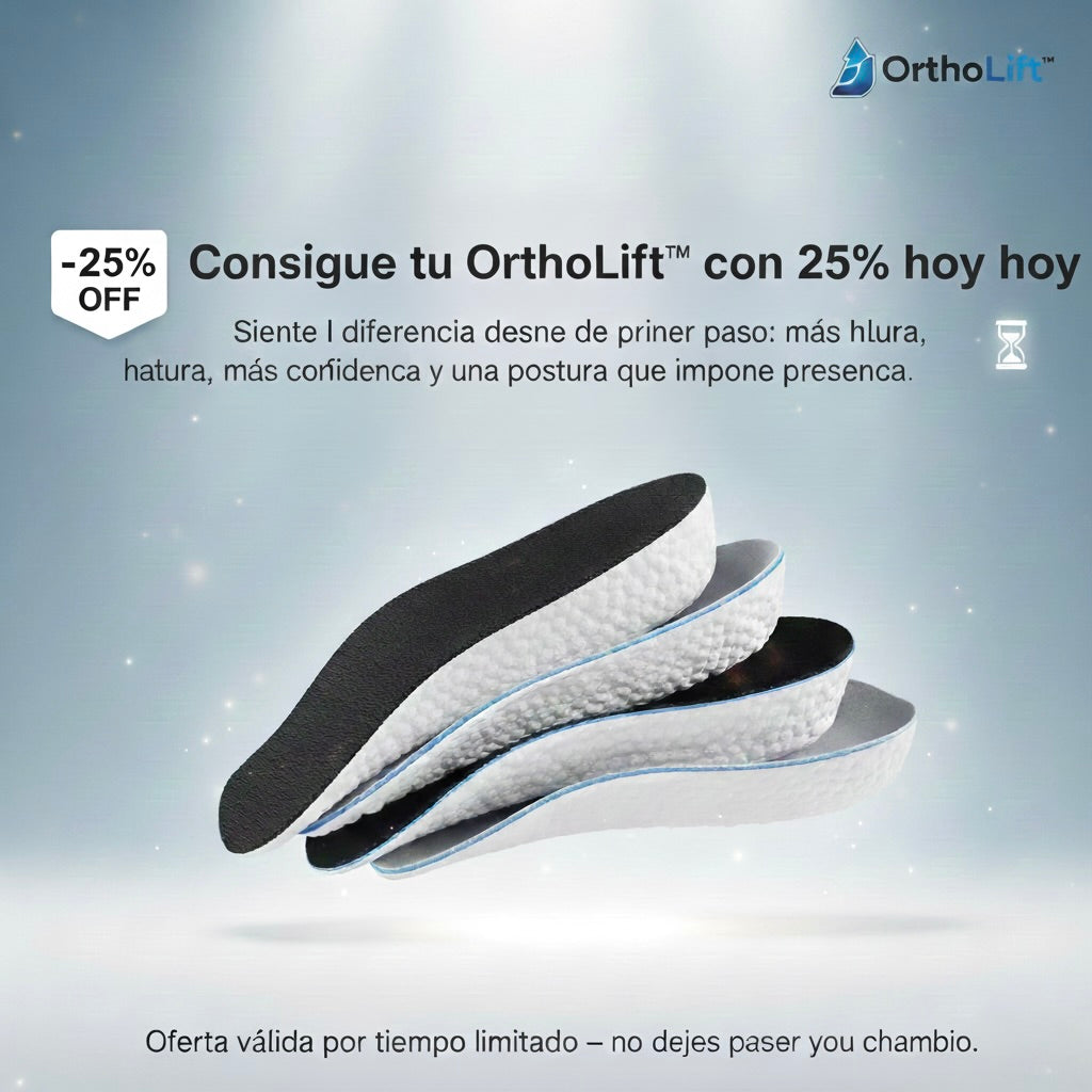 OrthoLift™ Plantilla Ortopédica [Altura instantánea y discreta]
