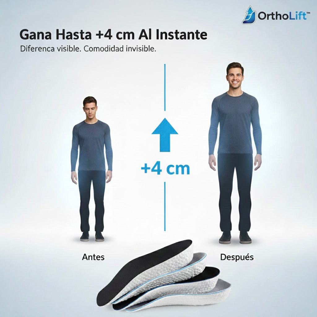 OrthoLift™ Plantilla Ortopédica [Altura instantánea y discreta]