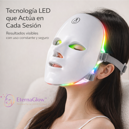 EternaGlow™ Máscara LED Anti-Edad [Piel Joven, Lisa y Radiante]