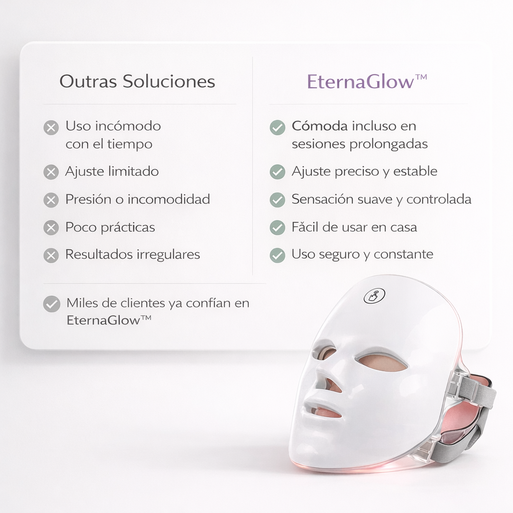 EternaGlow™ Máscara LED Anti-Edad [Piel Joven, Lisa y Radiante]