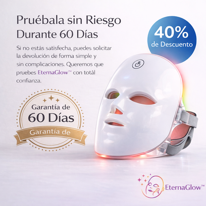EternaGlow™ Máscara LED Anti-Edad [Piel Joven, Lisa y Radiante]