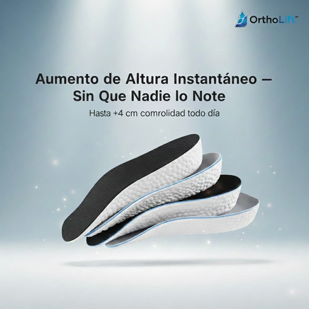 OrthoLift™ Plantilla Ortopédica [Altura instantánea y discreta]
